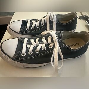 Converse Black Canvas Low Tops
